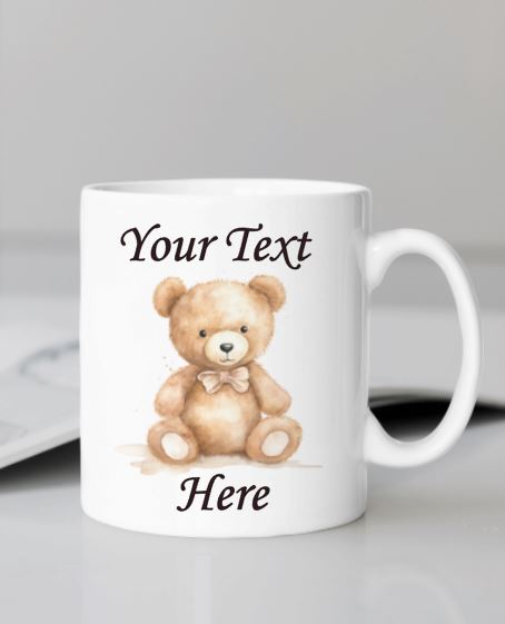 Watercolour Teddy 11oz Mug